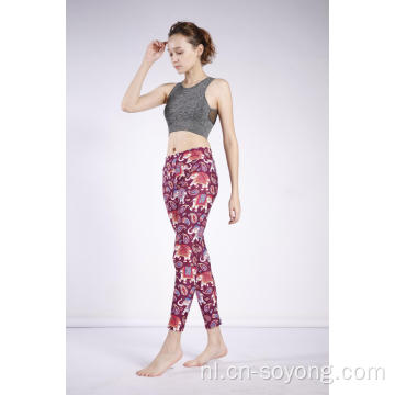 Dames Lucky Printed hoge taille hoge elastische legging